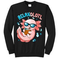 Relaxolotl Funny Axolotl Relax  Sweatshirt