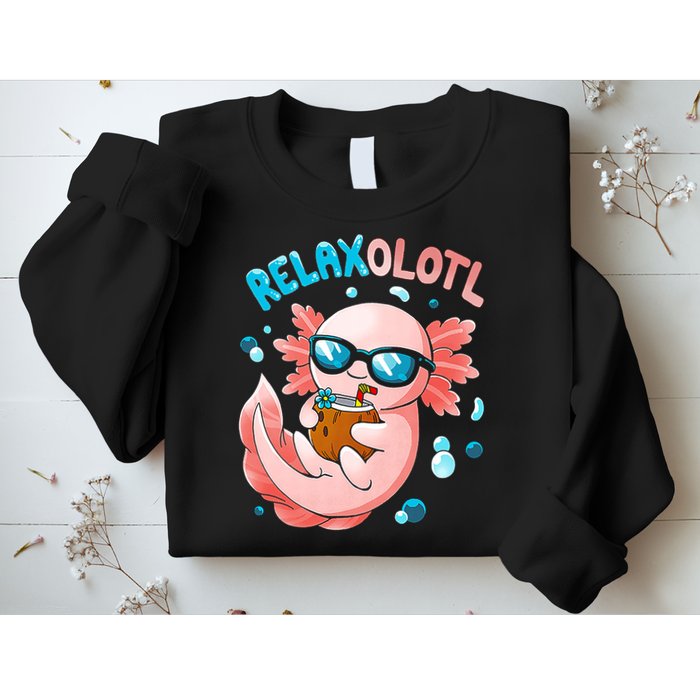 Relaxolotl Funny Axolotl Relax  Sweatshirt
