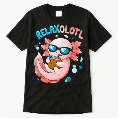 Relaxolotl Funny Axolotl Relax  Tall T-Shirt