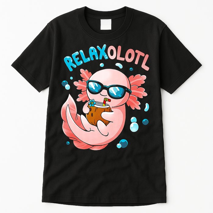Relaxolotl Funny Axolotl Relax  Tall T-Shirt