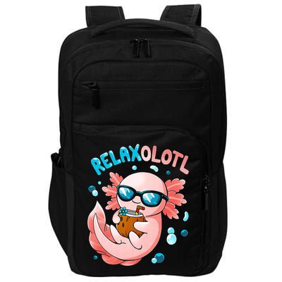 Relaxolotl Funny Axolotl Relax  Impact Tech Backpack