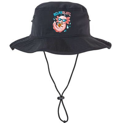 Relaxolotl Funny Axolotl Relax  Bucket Hat