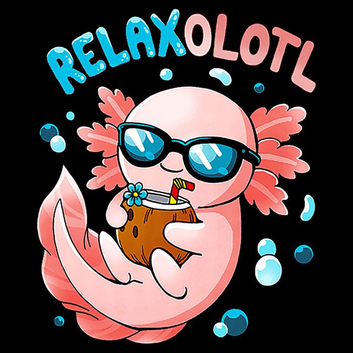 Relaxolotl Funny Axolotl Relax  Bucket Hat