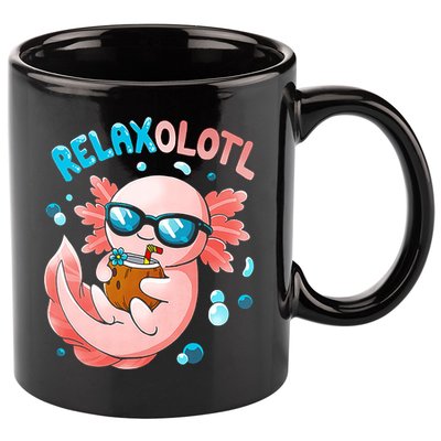 Relaxolotl Funny Axolotl Relax  11oz C Handle Ceramic Mug
