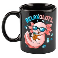 Relaxolotl Funny Axolotl Relax  11oz C Handle Ceramic Mug