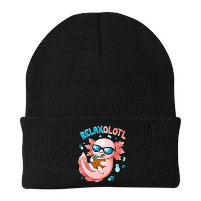 Relaxolotl Funny Axolotl Relax  Beanie