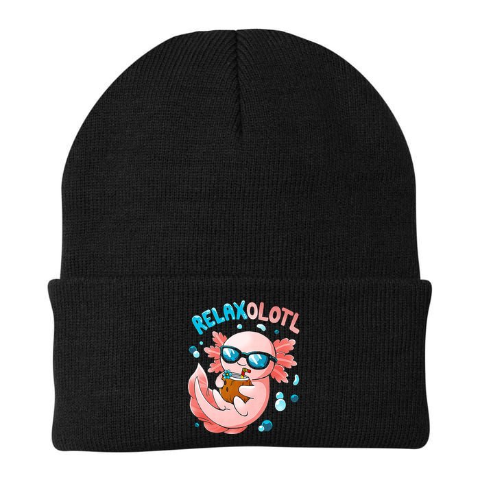 Relaxolotl Funny Axolotl Relax  Beanie
