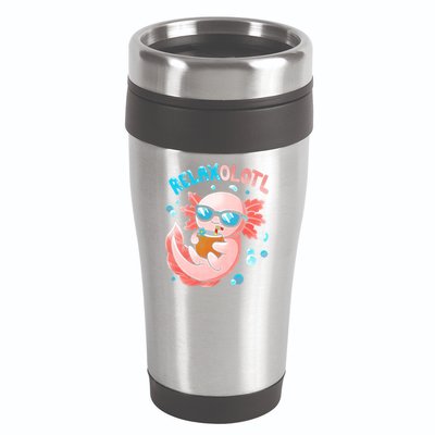Relaxolotl Funny Axolotl Relax  16oz Travel Tumbler