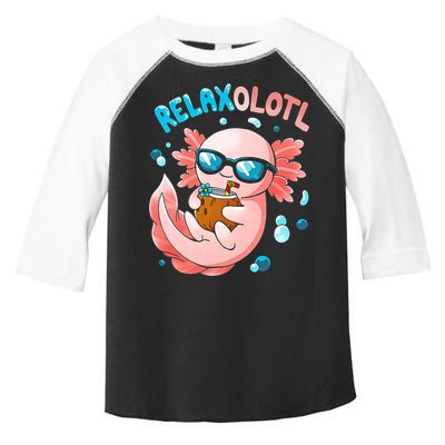 Relaxolotl Funny Axolotl Relax  Toddler Fine Jersey T-Shirt