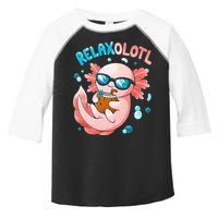 Relaxolotl Funny Axolotl Relax  Toddler Fine Jersey T-Shirt