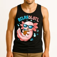 Relaxolotl Funny Axolotl Relax  Tank Top