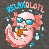 Relaxolotl Funny Axolotl Relax  Cotton Canvas Backpack