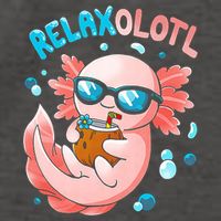 Relaxolotl Funny Axolotl Relax  Vector Backpack