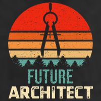 Retro Future Architect Compass Architecture Student Cool Comfort Performance Bucket Hat