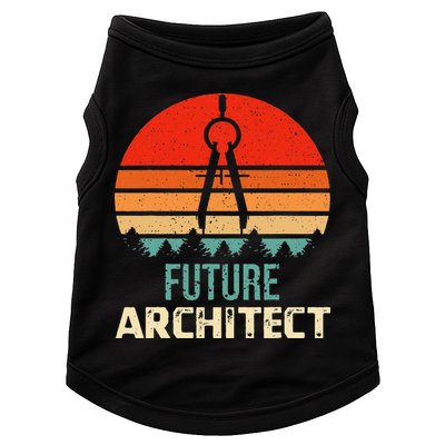 Retro Future Architect Compass Architecture Student Doggie Tank