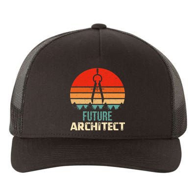 Retro Future Architect Compass Architecture Student Yupoong Adult 5-Panel Trucker Hat