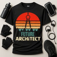 Retro Future Architect Compass Architecture Student Performance Shirt