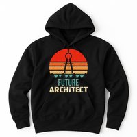 Retro Future Architect Compass Architecture Student Hoodie