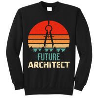 Retro Future Architect Compass Architecture Student Sweatshirt