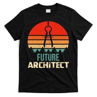 Retro Future Architect Compass Architecture Student T-Shirt