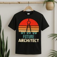 Retro Future Architect Compass Architecture Student T-Shirt