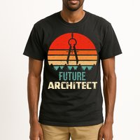 Retro Future Architect Compass Architecture Student Tall T-Shirt
