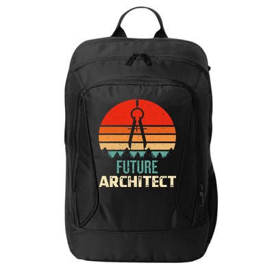 Retro Future Architect Compass Architecture Student City Backpack