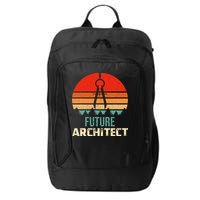 Retro Future Architect Compass Architecture Student City Backpack