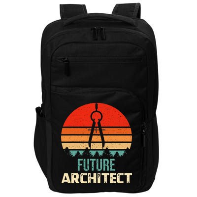 Retro Future Architect Compass Architecture Student Impact Tech Backpack