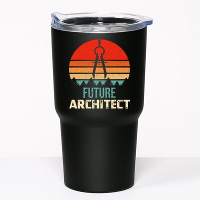 Retro Future Architect Compass Architecture Student Tumbler