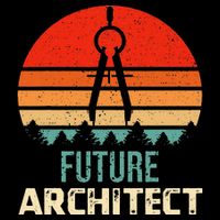 Retro Future Architect Compass Architecture Student Premium T-Shirt