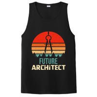 Retro Future Architect Compass Architecture Student PosiCharge Competitor Tank