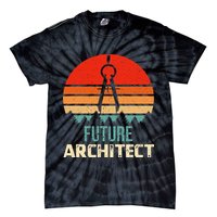 Retro Future Architect Compass Architecture Student Tie-Dye T-Shirt