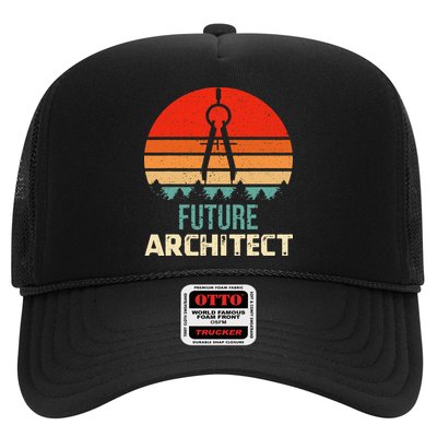 Retro Future Architect Compass Architecture Student Trucker Hat