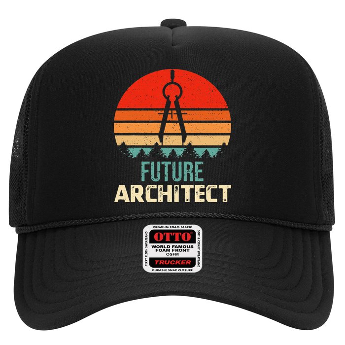 Retro Future Architect Compass Architecture Student Trucker Hat