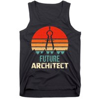 Retro Future Architect Compass Architecture Student Tank Top