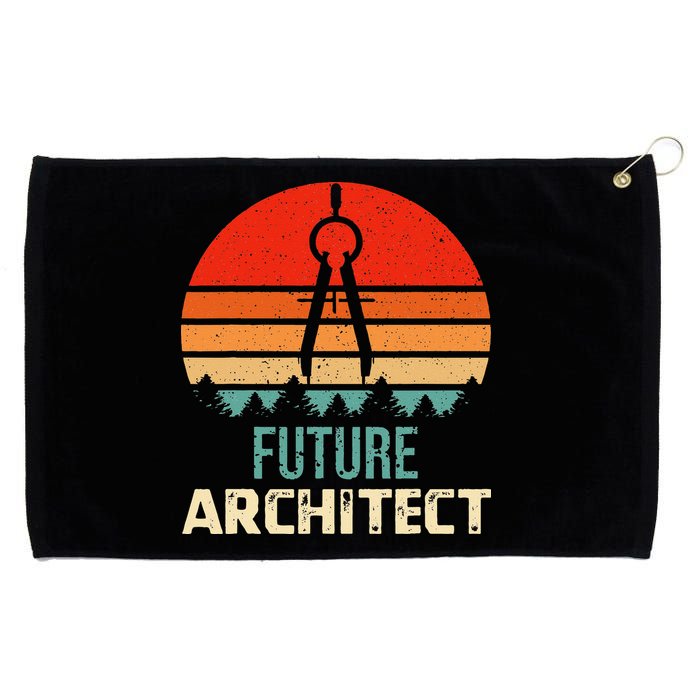 Retro Future Architect Compass Architecture Student Grommeted Golf Towel