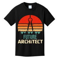 Retro Future Architect Compass Architecture Student Kids T-Shirt