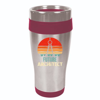 Retro Future Architect Compass Architecture Student 16oz Travel Tumbler