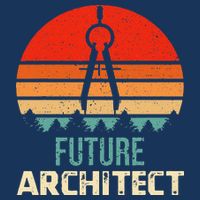 Retro Future Architect Compass Architecture Student Infant Baby Jersey Bodysuit