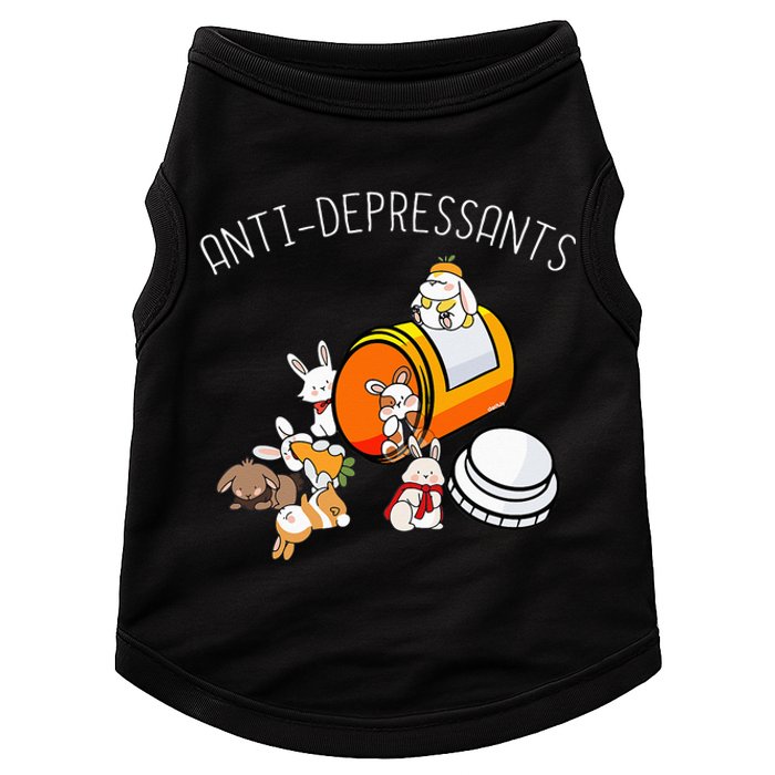 Rabbit Funny Antidepressants Gift Idea Bunny Doggie Tank