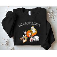 Rabbit Funny Antidepressants Gift Idea Bunny Sweatshirt