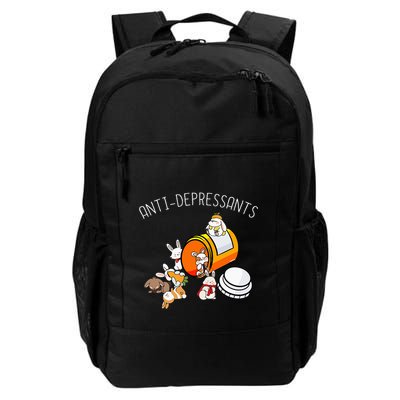 Rabbit Funny Antidepressants Gift Idea Bunny Backpack