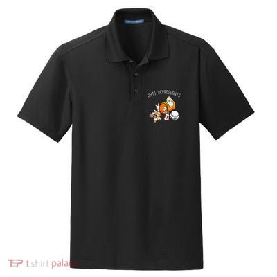 Rabbit Funny Antidepressants Gift Idea Bunny Dry Zone Grid Polo