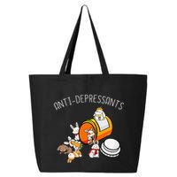 Rabbit Funny Antidepressants Gift Idea Bunny 25L Jumbo Tote