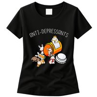 Rabbit Funny Antidepressants Gift Idea Bunny Womens T-Shirt