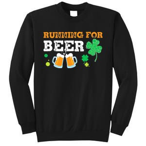 Running For Beer Funny St Patrick's Day Irish Sweatshirt