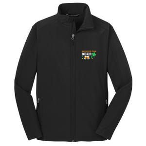 Running For Beer Funny St Patrick's Day Irish Core Soft Shell Jacket