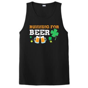 Running For Beer Funny St Patrick's Day Irish PosiCharge Competitor Tank