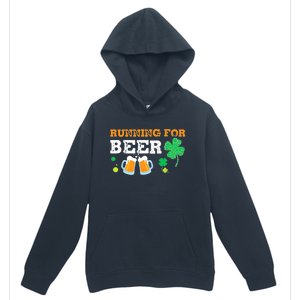 Running For Beer Funny St Patrick's Day Irish Urban Pullover Hoodie